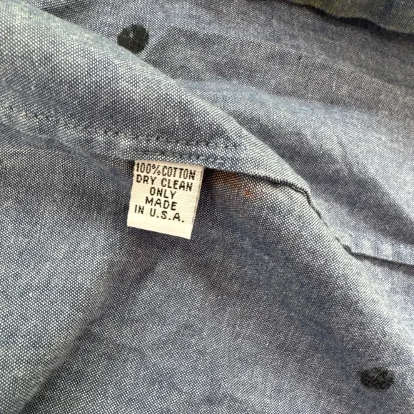 Fort Makers The Dress Project Women 8 Denim Shirt Dress Paint Splash Artsy‎ Rare - Picture 12 of 16